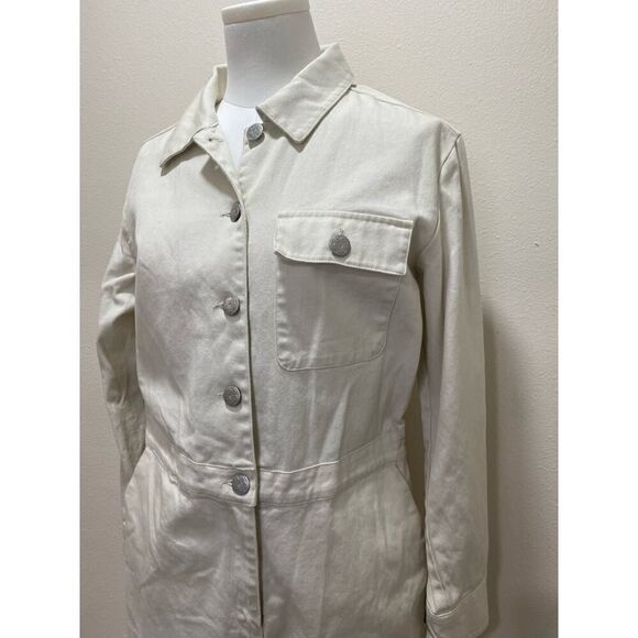 Sandy Liang x Target Women’s Button Front Long Sleeve Jumpsuit Birch Size 4 - Picture 14 of 16